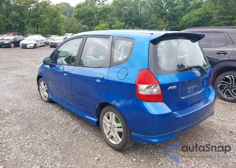 2007 Honda Fit S from USA, damaged, VIN JHMGD38697S049613